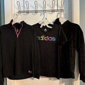 Girls’ L (10/12) black athletic bundle (3 pieces)